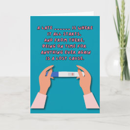 Onde Tudo Começa - Cartão Engraçado Para Novas Mãe