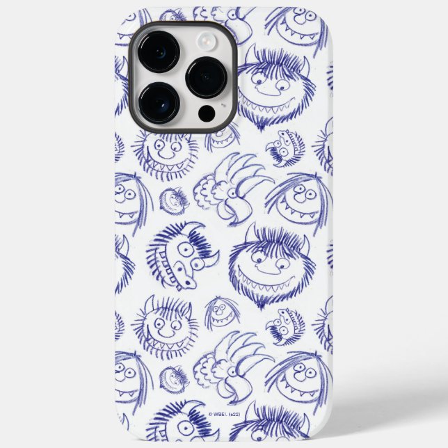 Onde Vivem os Monstros Padrão de Esboço (Verso)