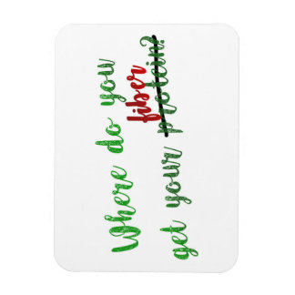 Onde você consegue seu íman de vegan de fibra de p