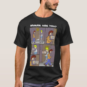 Onde você está a camiseta negra dos homens?