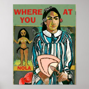 Onde você está, NOLA, edite texto, Poster