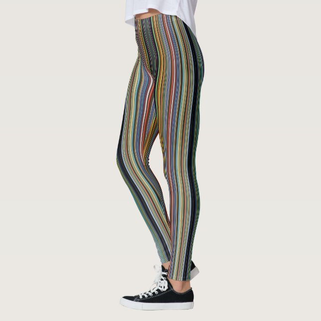Ondulações Caprichosas: Leggings Coloridas Perfeit (Esquerda)