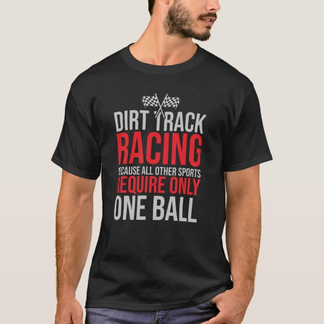 One Ball | Funny Men’s Racing T-Shirt (Frente)