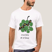 One Bite at a Time Worm T-Shirt