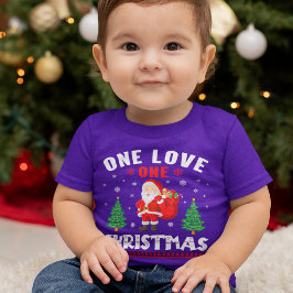 One Love One Christmas Papais noeis T-Shirt