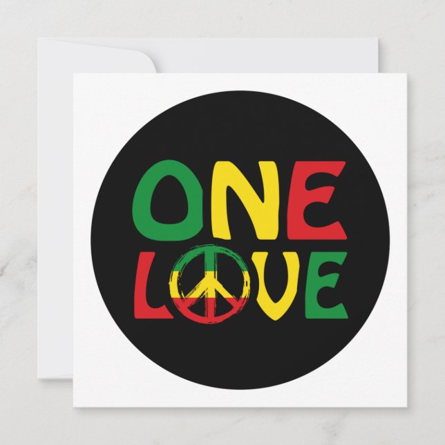 One Love, Reggae design (Frente)