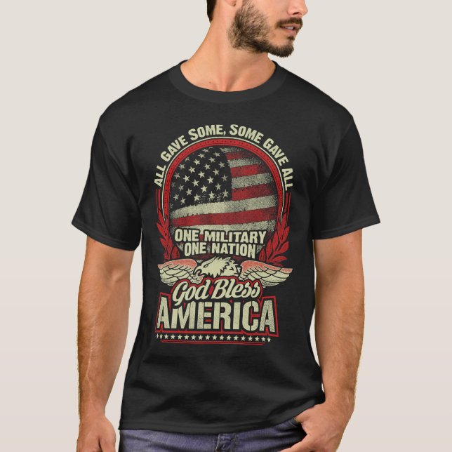 ONE MILITARY ONE NATION  T-SHIRT (Frente)
