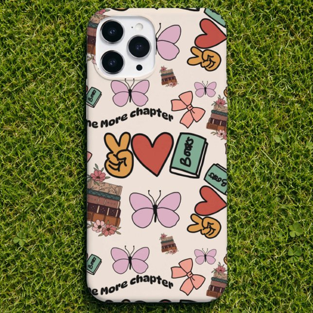 One More Chapter Book Lover Pattern Phone Case (Criador carregado)