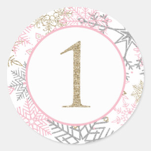 ONEderland de Inverno adesivo de floco de neve