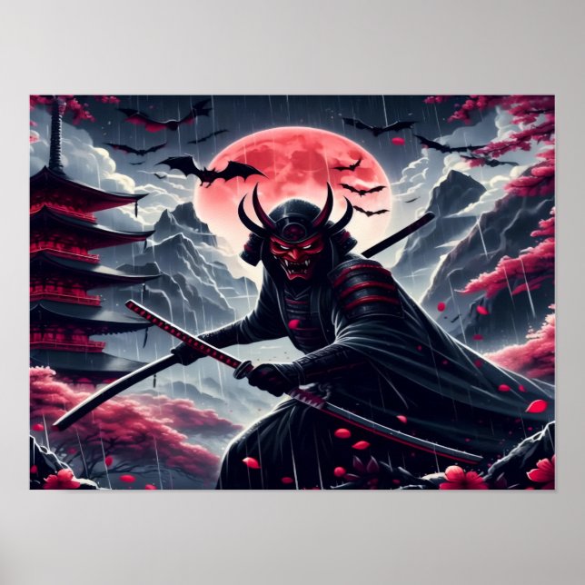 Oni Samurai Poster (Frente)