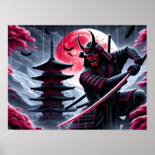 Oni Samurai Slash Poster