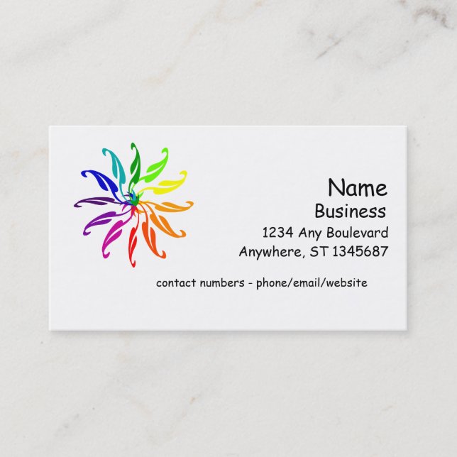 Ônibus. Cartão - Folhas das rodas coloridas (Frente)