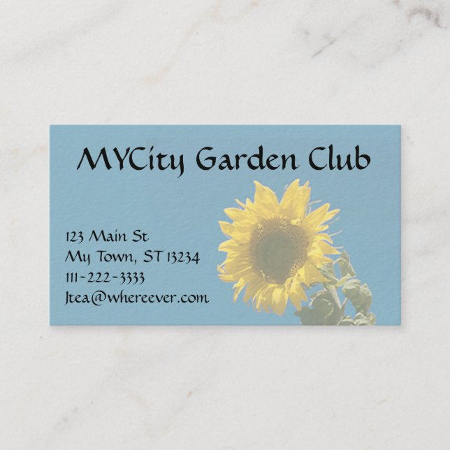 Ônibus. cartão - Girassol (Frente)