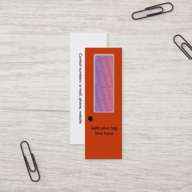 Ônibus. Cartão - Porta do escritório (Frente/Verso In Situ)