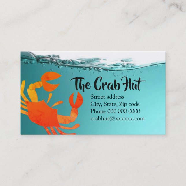 Ônibus da cabana do caranguejo. cartão (Frente)