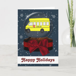 ônibus escolar Cartões de Natal