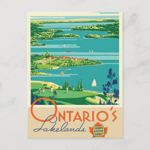 Ontário Canadá laca cartão postal de viagens vi