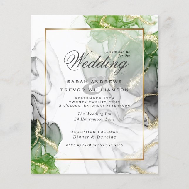 Onyx Emerald Green Ink2, Dourado Casamento de Orça (Frente)