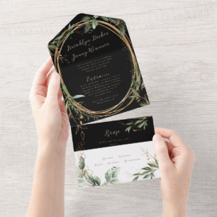 Onyx Preto Premium Boho Greenery Eucalipto