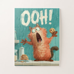 OOH! Gato de Biscoito - Quebra-cabeça de Cartoon E