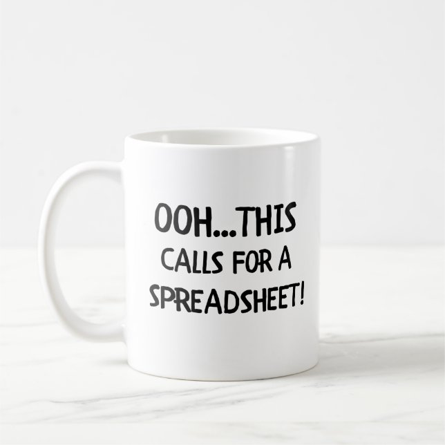 Ooh, Isso Chama Uma Caneca De Café De Folha De Esp (Esquerda)