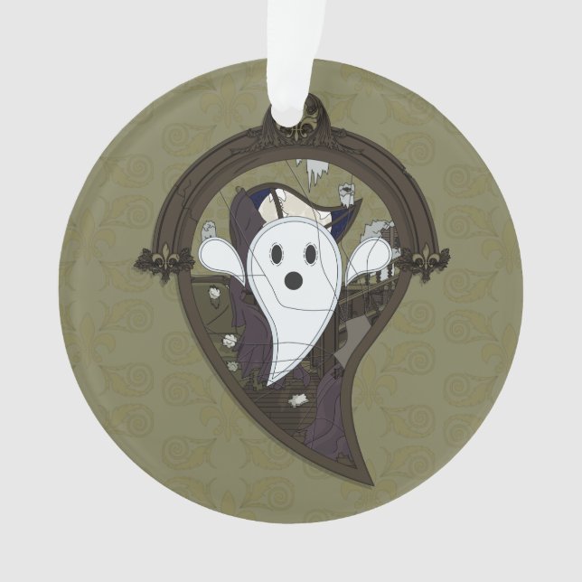 Ooh, o ornamento acrílico fantasma (Frente)