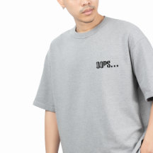 Oops… Camiseta Minimalista Divertida