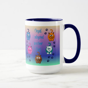 Oops! Eu adotei um outro gato! Caneca
