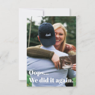 Oops Fizemos De Novo Anúncio De Gravidez