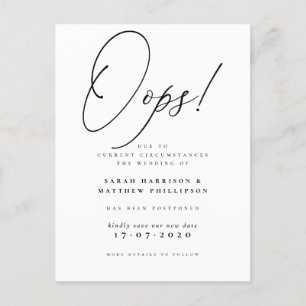 Opa! Anúncio de casamento adiado