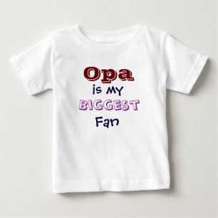 Opa é meu t-shirt infantil da criança do fã o m