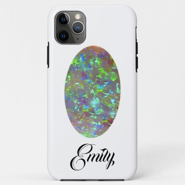 Opal capas de iphone Gemstone Oval Cabochon (Verso)