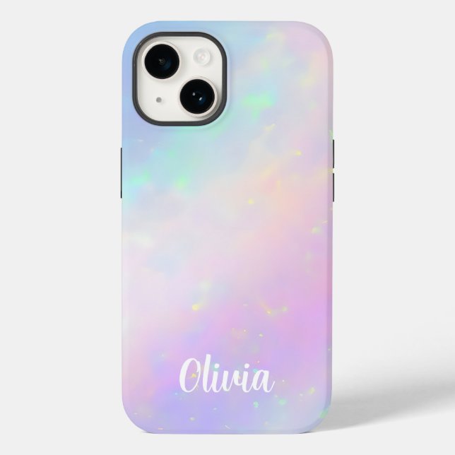 Opalescente de Faux Elegante Personalizável (Verso)