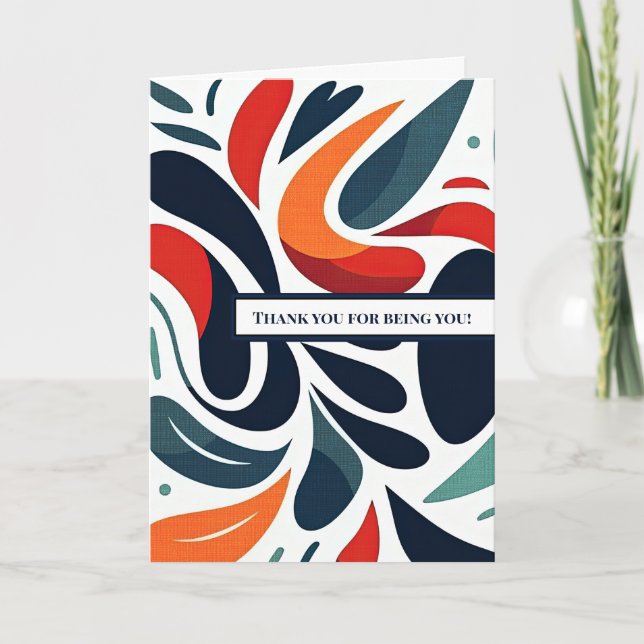 Opção de Cartão 1 "Obrigado por seres tu" (Frente)