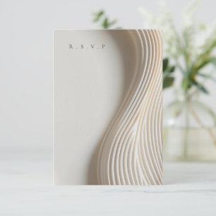 Opções de refeição de mármore esculpida RSVP