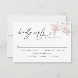Opções de Refeição Floral Vitoriana Clássica RSVP 