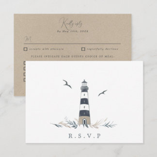 Opções de refeição RSVP de Farol Costeiro