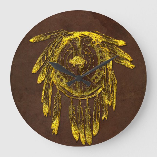 Opções de Relógios de Parede Buffalo Hide Shield 1 (Frente)