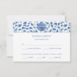 Opções de RSVP de Casamento de Opções de Refeições