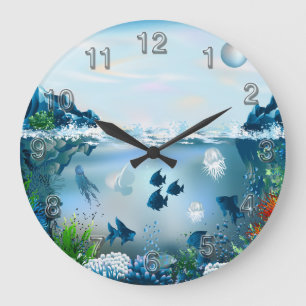 Opções Numerais de Relógios de Parede Submarinos 5