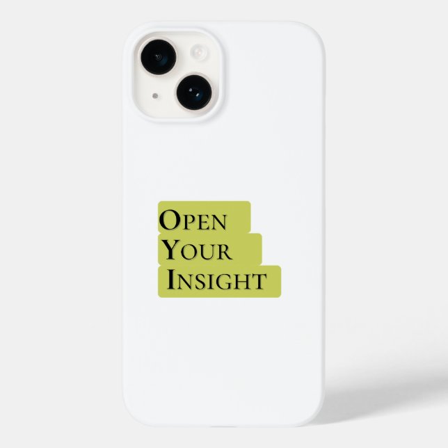 Open Your Insight | Inspirational Minimalist Phone (Verso)
