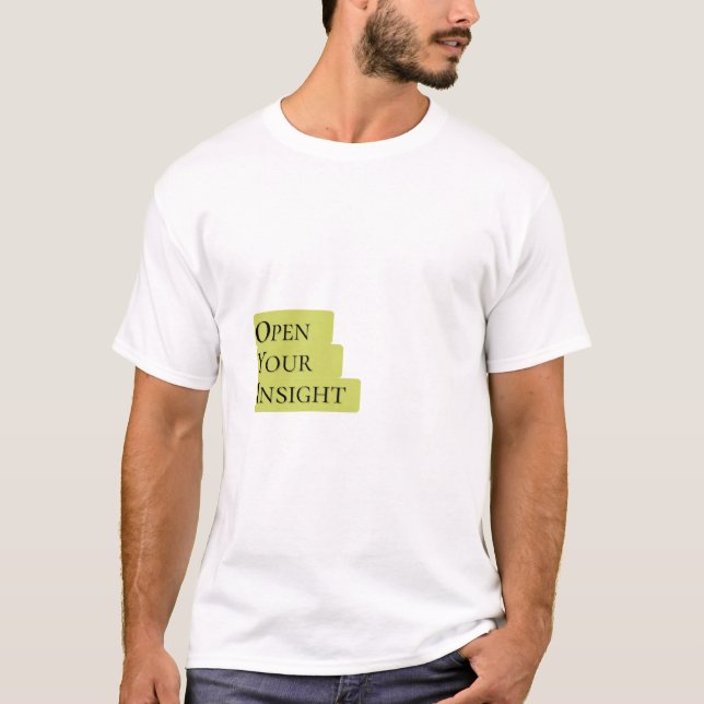 Open Your Insight – Men's Bold Minimalist T-Shirt  (Frente)