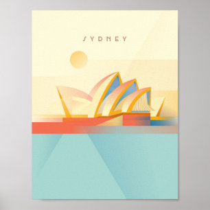 Ópera Sydney - Deco de Arte Mínimo - Poster de via
