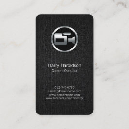 Operador da câmera Cartão de visita de Grunge Pret