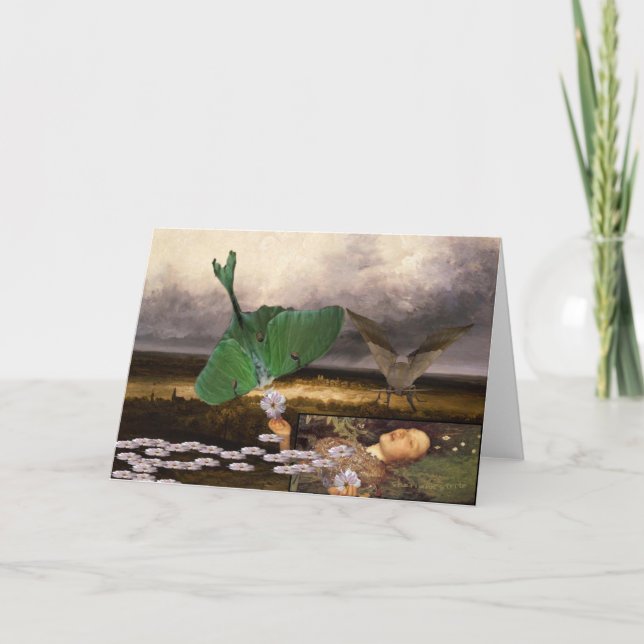 Ophelia com cartão das traças (Frente)