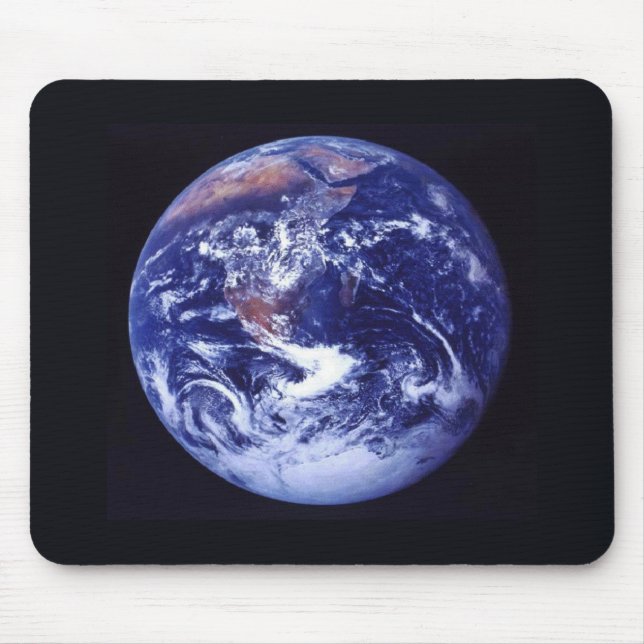 Opinião do espaço de Mousepad Apollo 17 da terra (Frente)