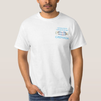 Opn. Camisa urgente da silhueta do CIB de Grenada