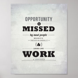 Oportunidade - Impressão de arte de 8"x10"