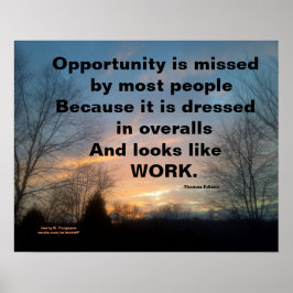 OPORTUNIDADE PERDIDA THOMAS EDISON CUSTOM POSTER