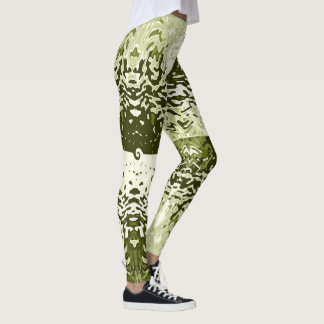 Opposites Attract Leaf Green Leggings